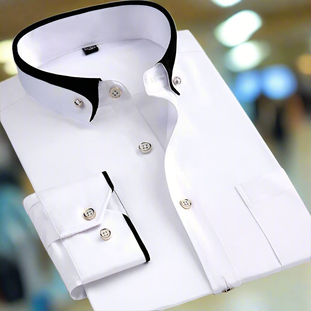 Camicia in Cotone con Maniche Lunghe