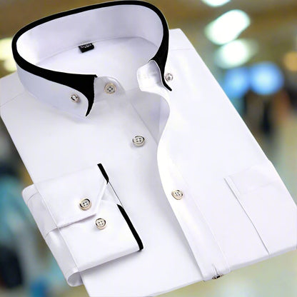 Camicia in Cotone con Maniche Lunghe
