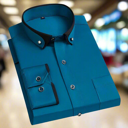 Camicia in Cotone con Maniche Lunghe