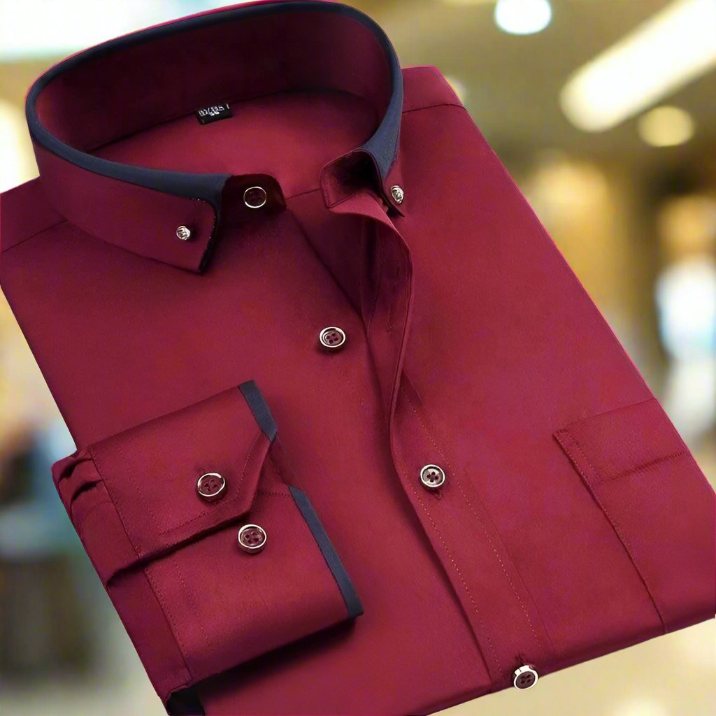 Camicia in Cotone con Maniche Lunghe