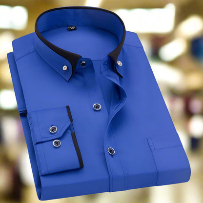 Camicia in Cotone con Maniche Lunghe