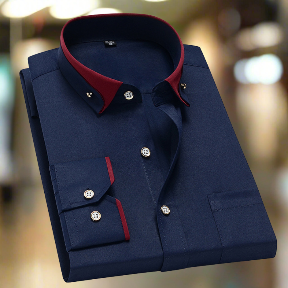 Camicia in Cotone con Maniche Lunghe