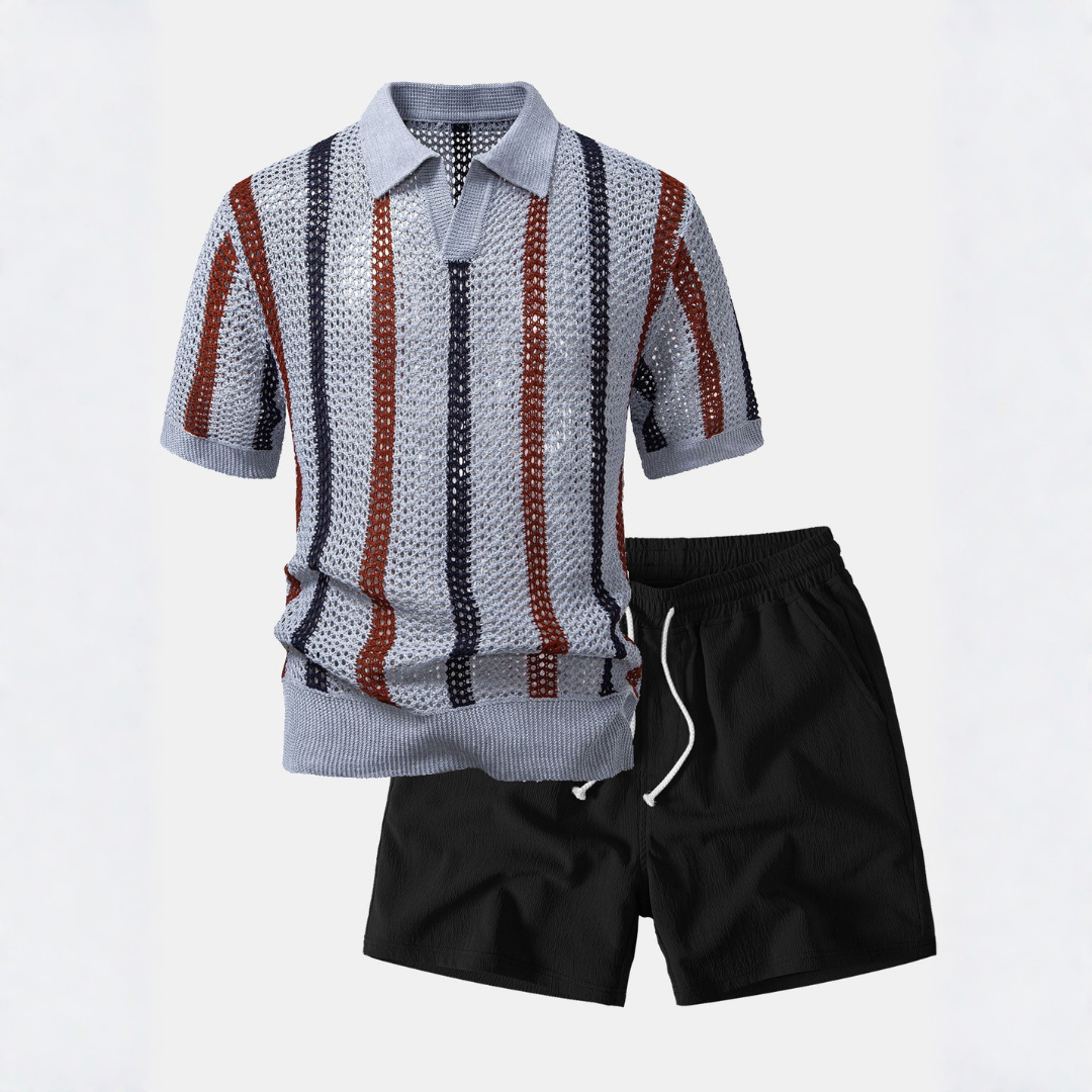 Polo a V e Pantaloni Corti