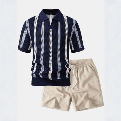 Polo a V e Pantaloni Corti