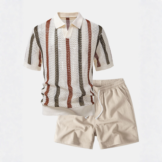 Polo a V e Pantaloni Corti