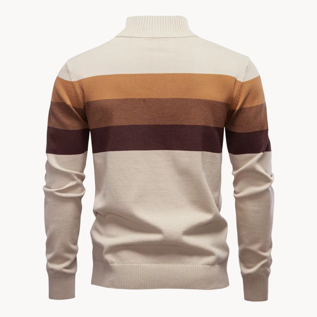 Pullover a Mezzo Zip