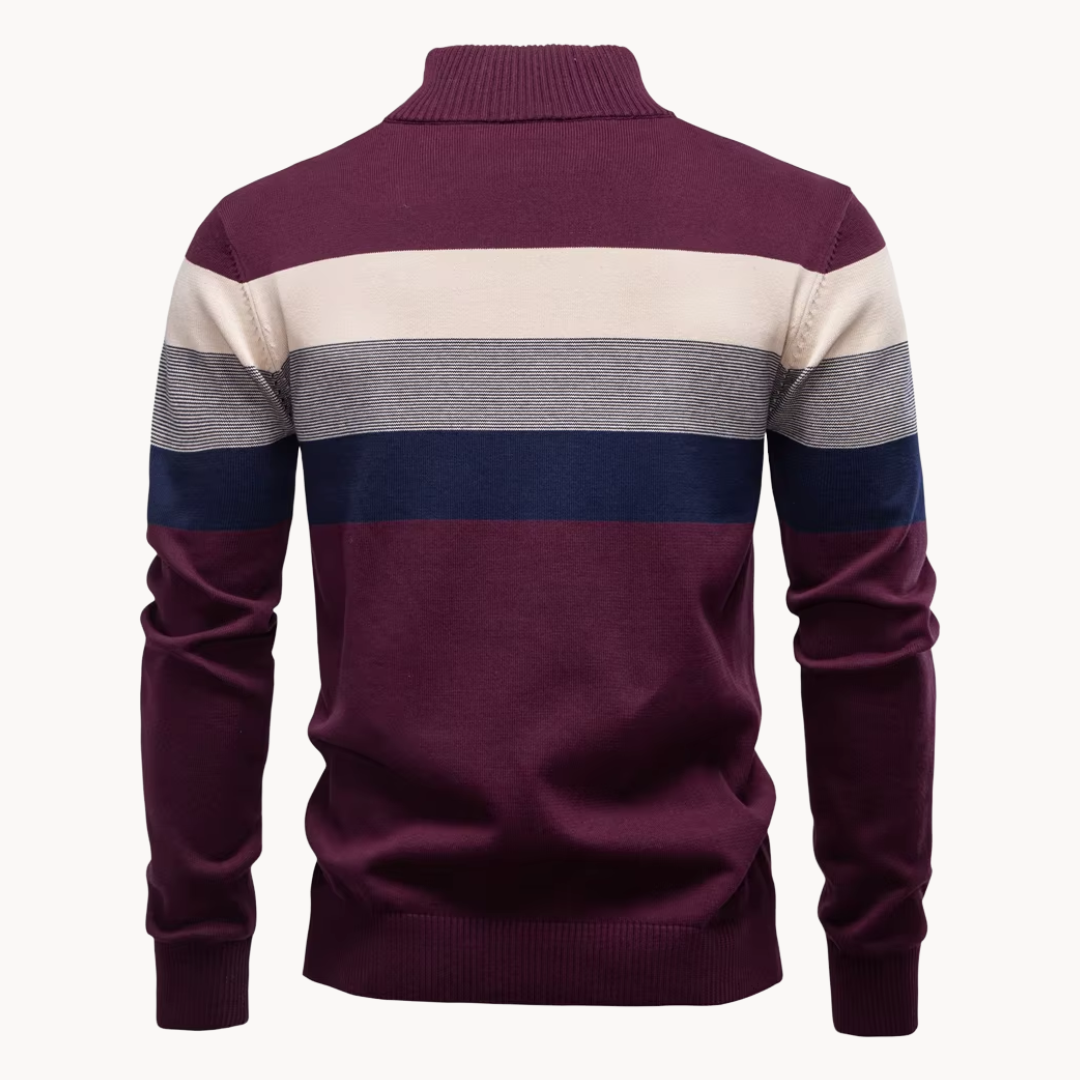 Pullover a Mezzo Zip