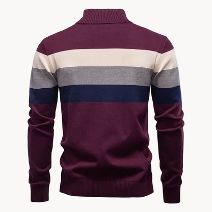 Pullover a Mezzo Zip