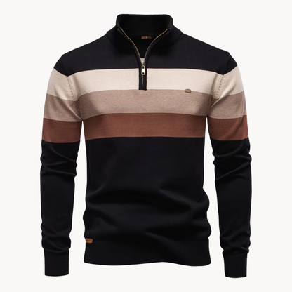 Pullover a Mezzo Zip