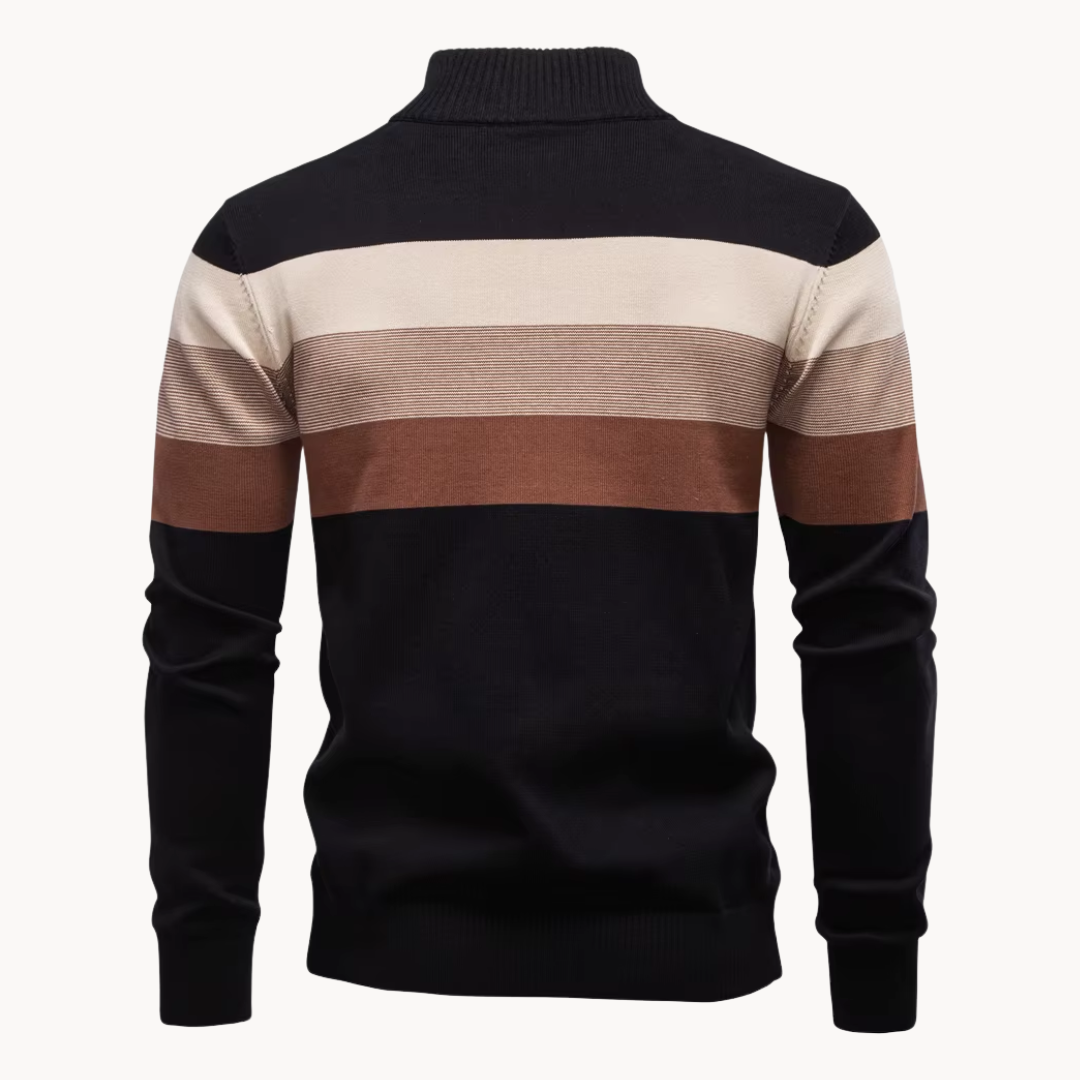 Pullover a Mezzo Zip
