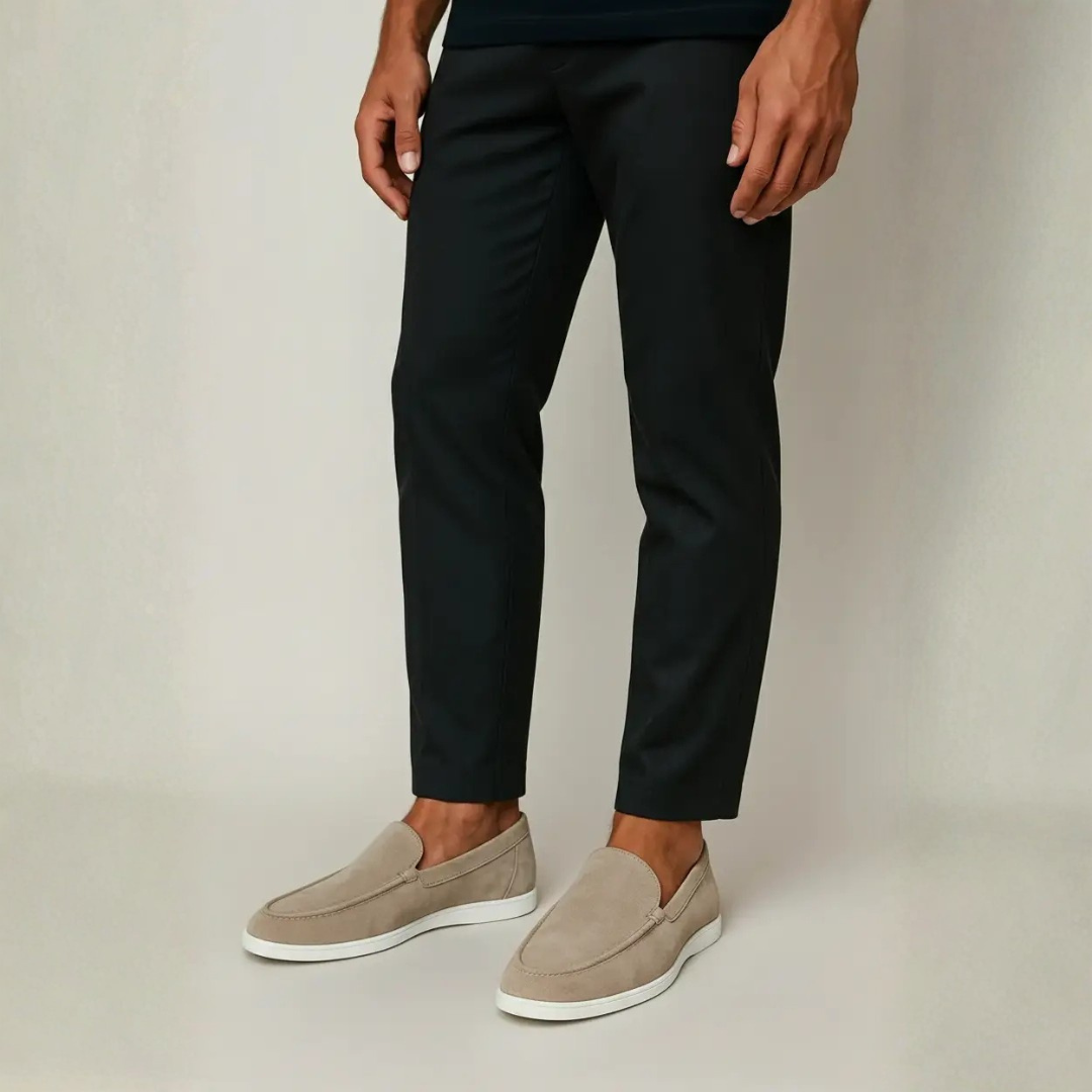 Leonardo - Mocassino in Pelle Scamosciata Premium