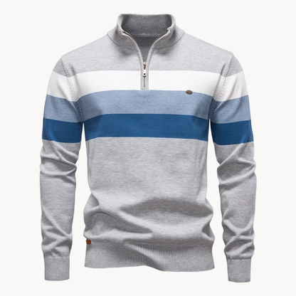 Pullover a Mezzo Zip