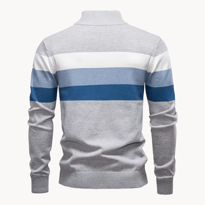 Pullover a Mezzo Zip