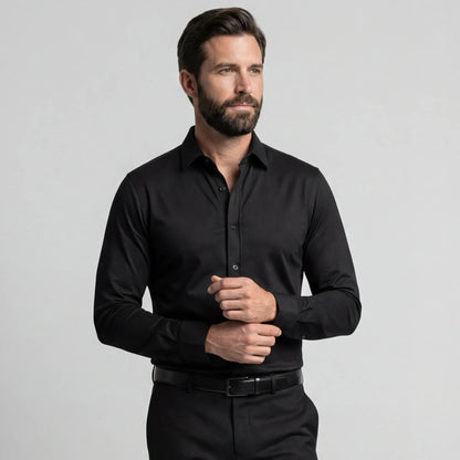 Camicia Antipiega a Taglio Aderente