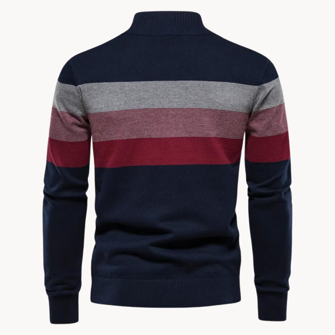 Pullover a Mezzo Zip