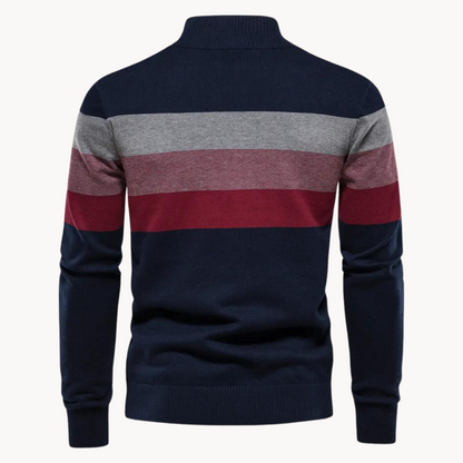 Pullover a Mezzo Zip