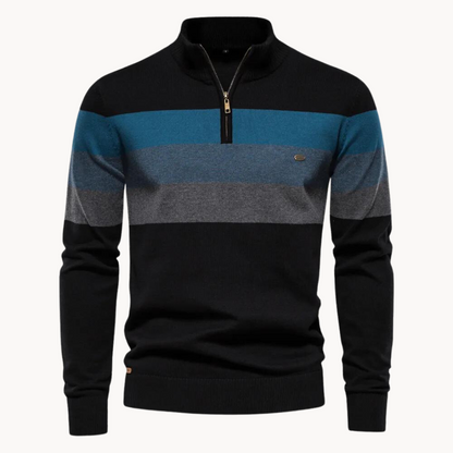 Pullover a Mezzo Zip