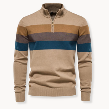 Pullover a Mezzo Zip