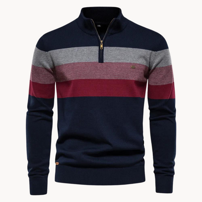 Pullover a Mezzo Zip