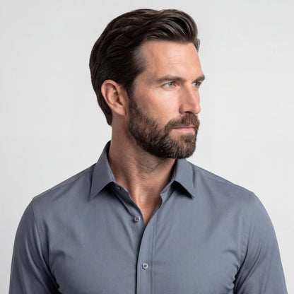 Camicia Antipiega a Taglio Aderente