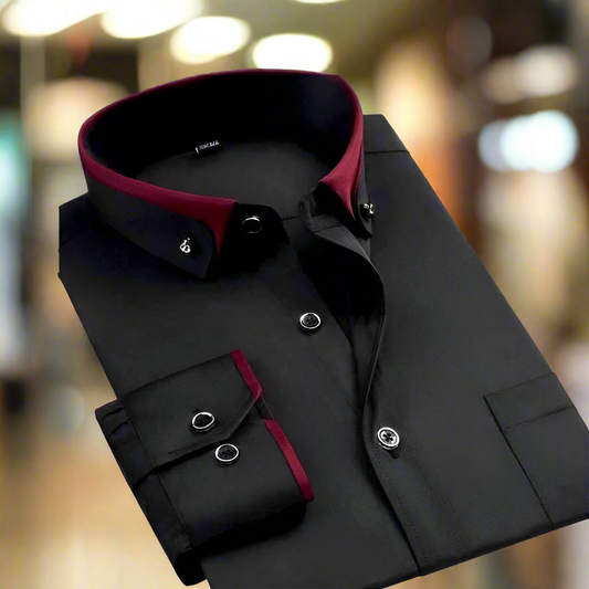Camicia in Cotone con Maniche Lunghe