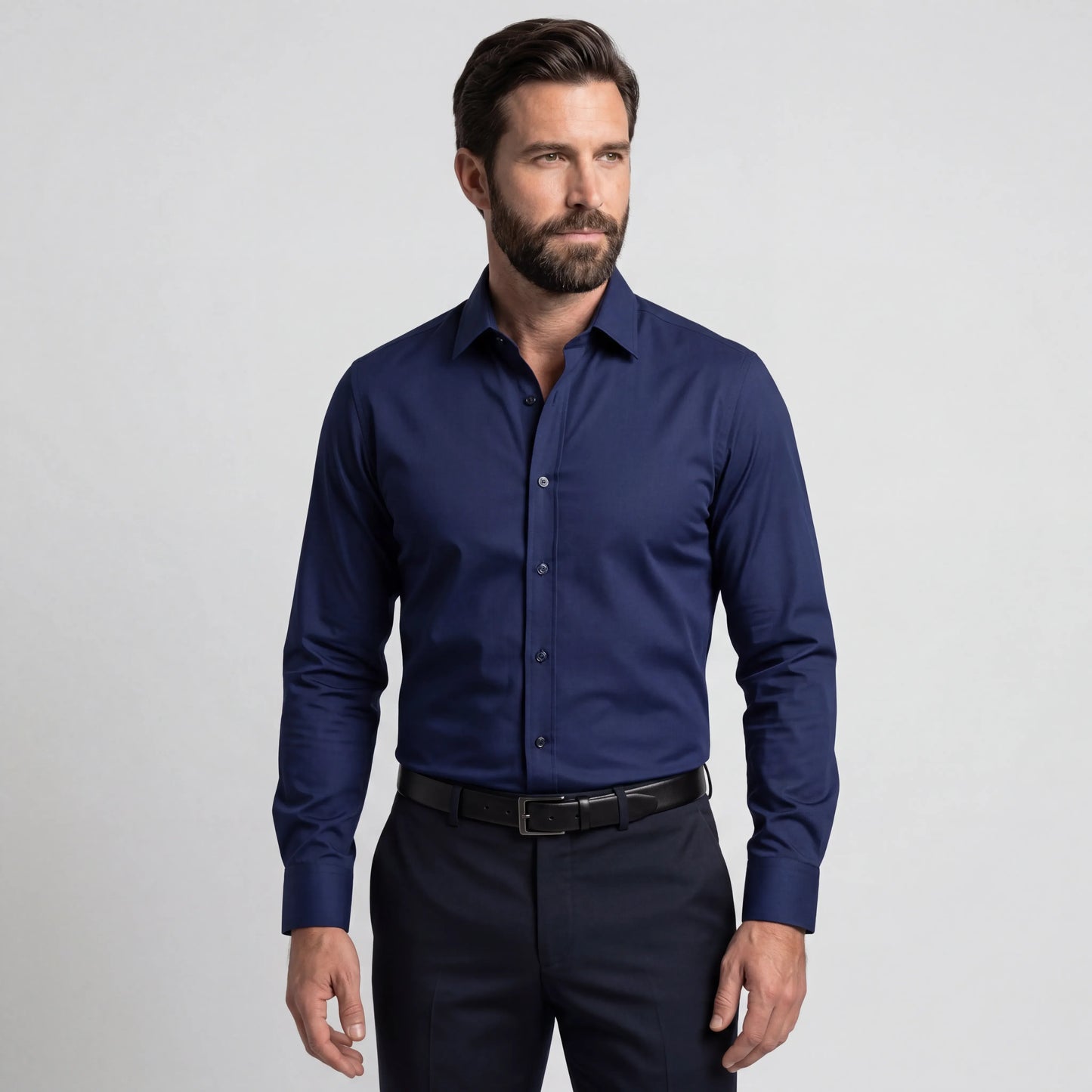 Camicia Antipiega a Taglio Aderente