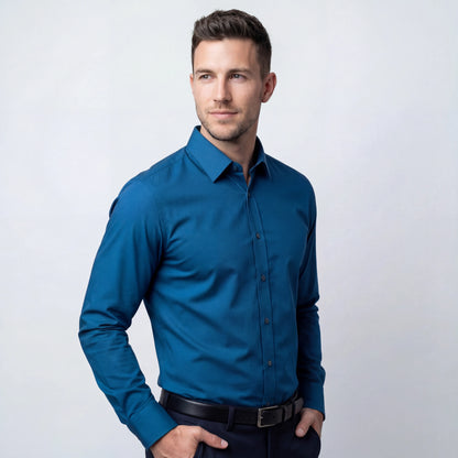 Camicia Antipiega a Taglio Aderente