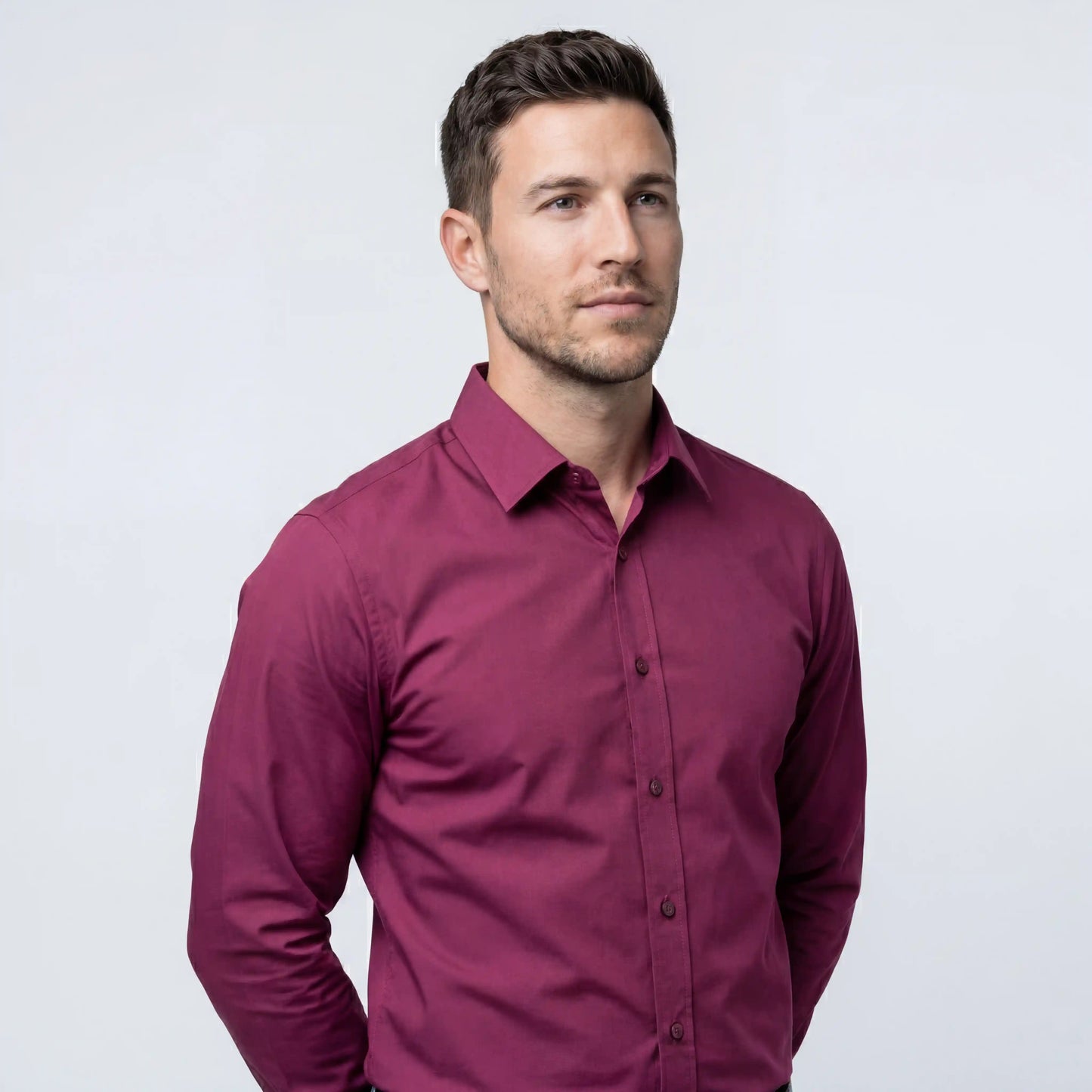 Camicia Antipiega a Taglio Aderente
