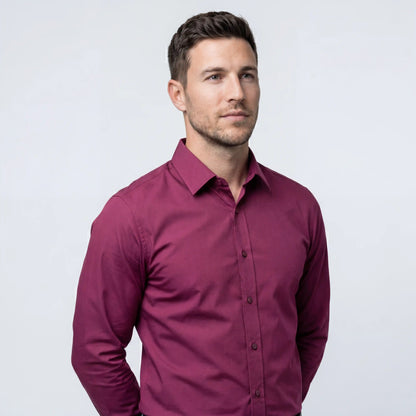 Camicia Antipiega a Taglio Aderente