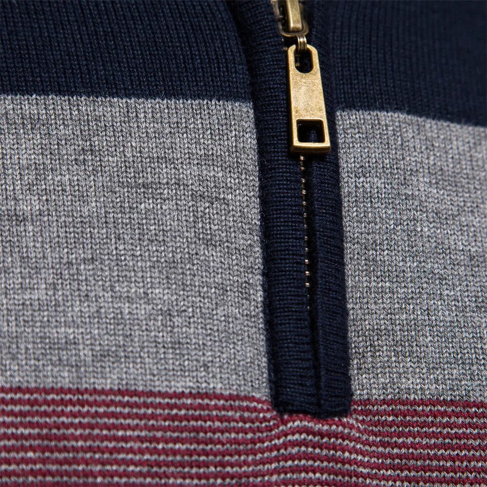 Pullover a Mezzo Zip