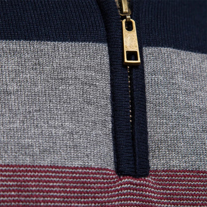 Pullover a Mezzo Zip