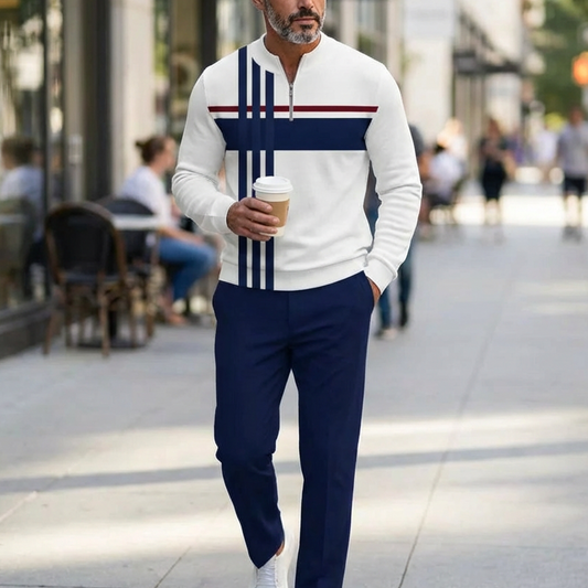Set Pullover e Pantaloni con Stampa Grafica