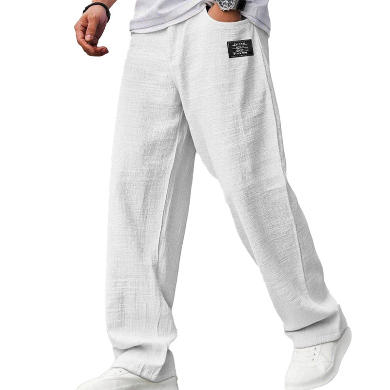 Lorenzo – Pantaloni Casual a Gamba Larga