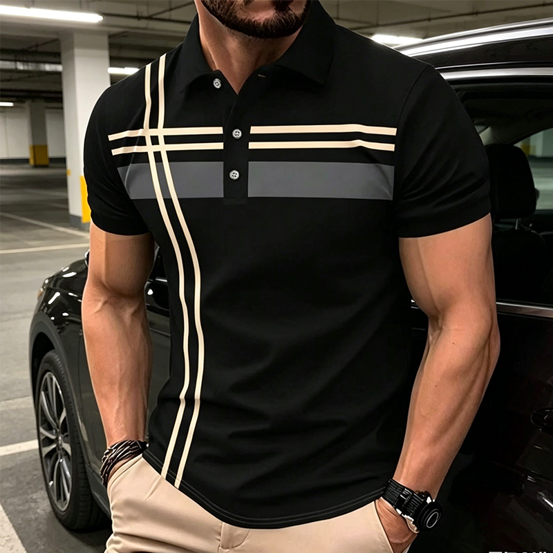 Polo a Righe Leggera